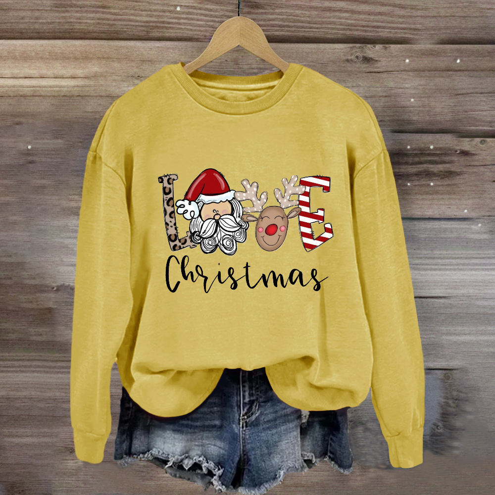 Christmas Santa Claus LoveSweatshirt