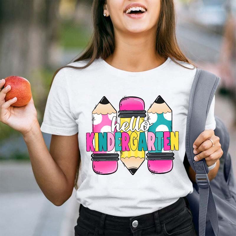 Personalized Grade Hello Teacher T-Shirt