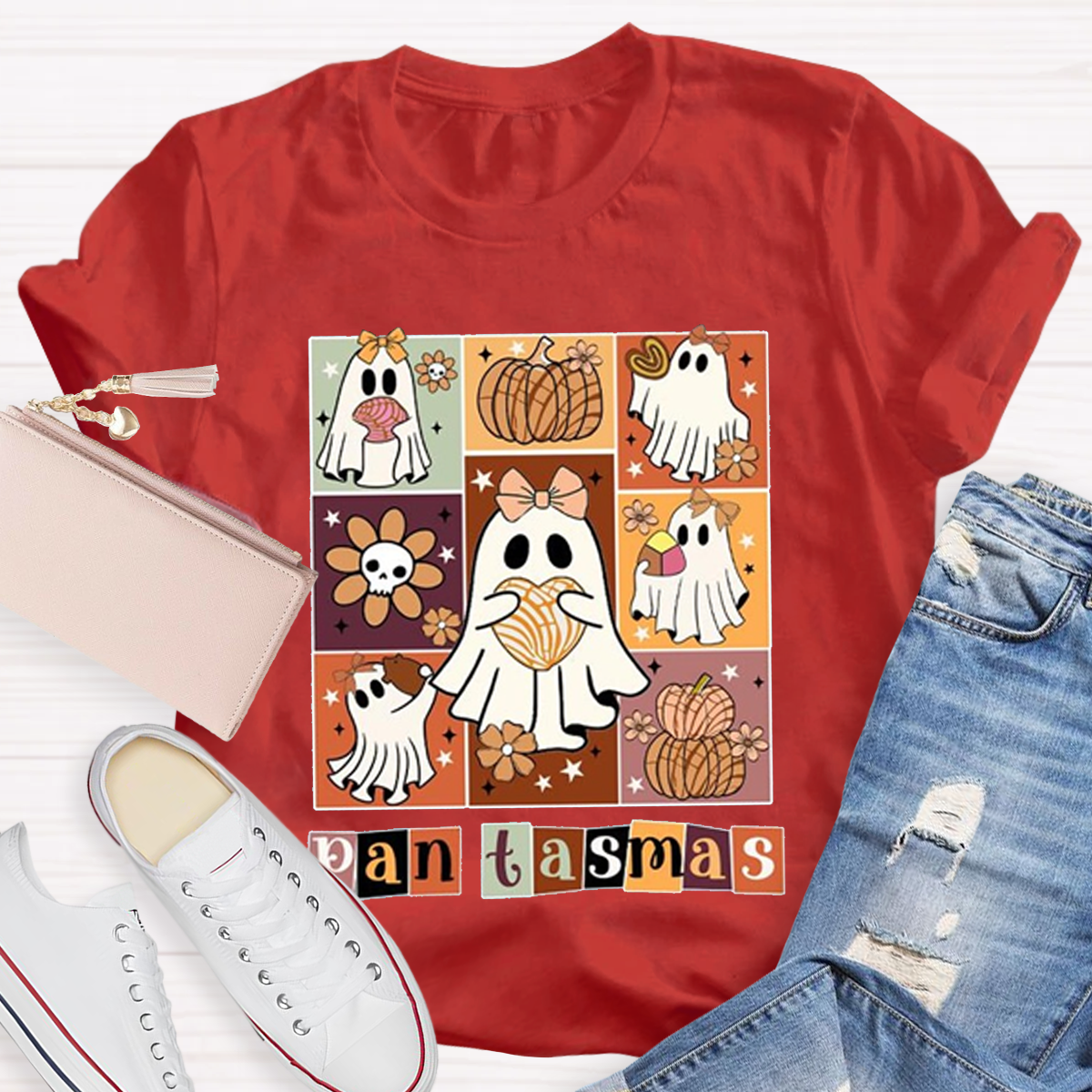 Funny Pantasmas Halloween Teacher T-Shirt