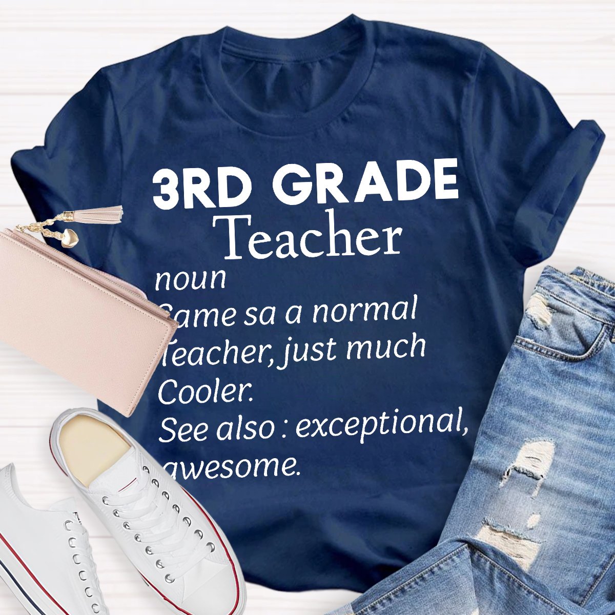 Personalized 1st Grade Teacher Noun Teacher Shirt