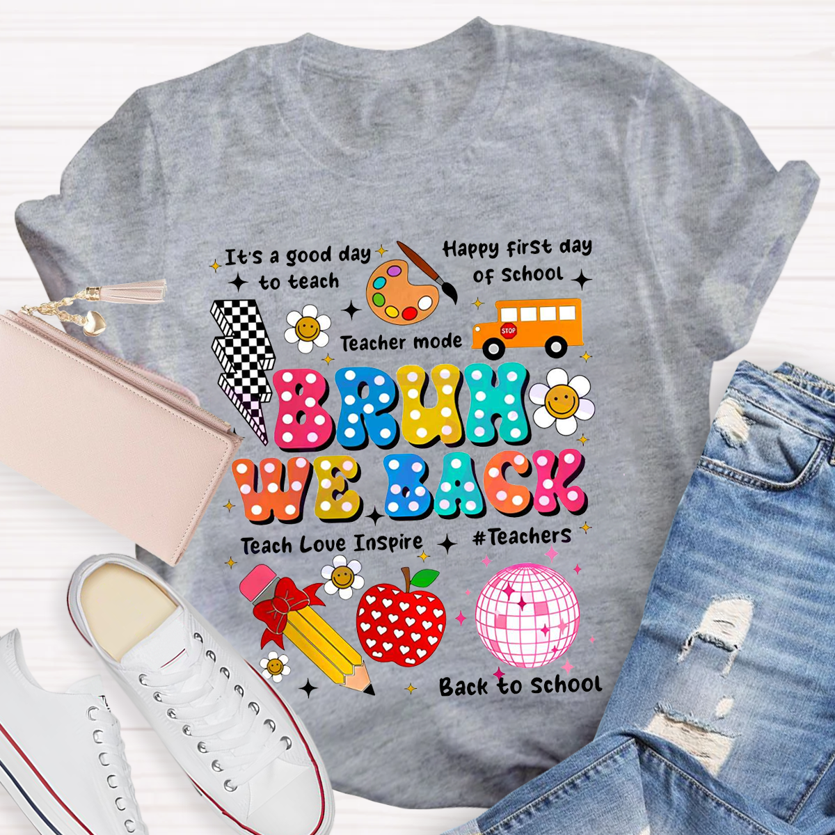 Bruh We Back To School T-Shirt