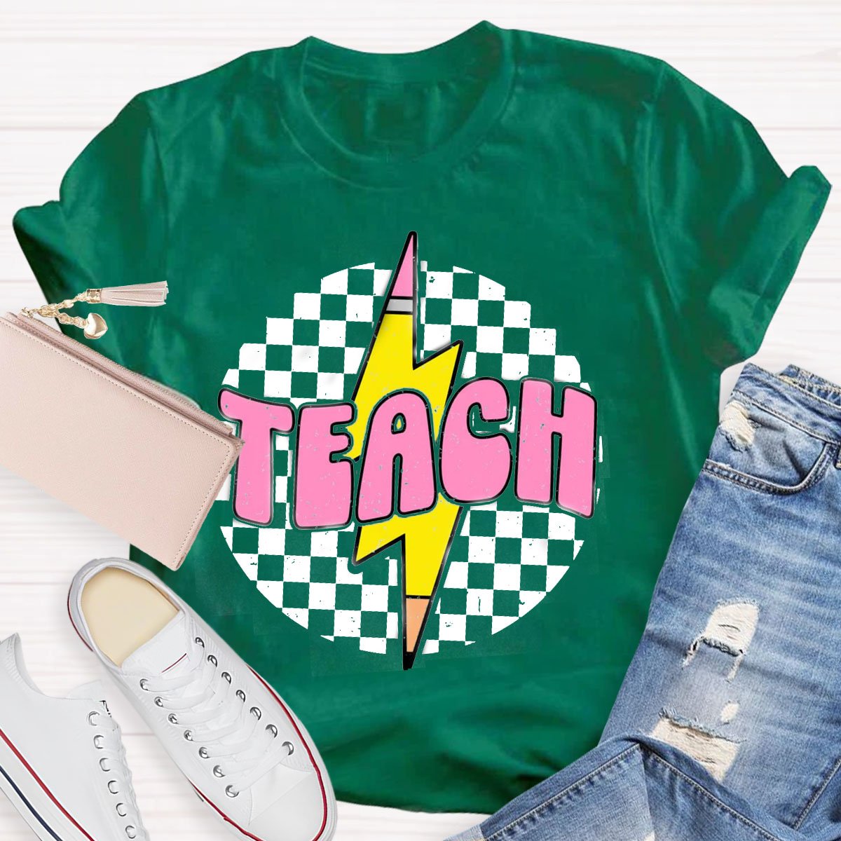 Retro Pencil Teacher Shirt