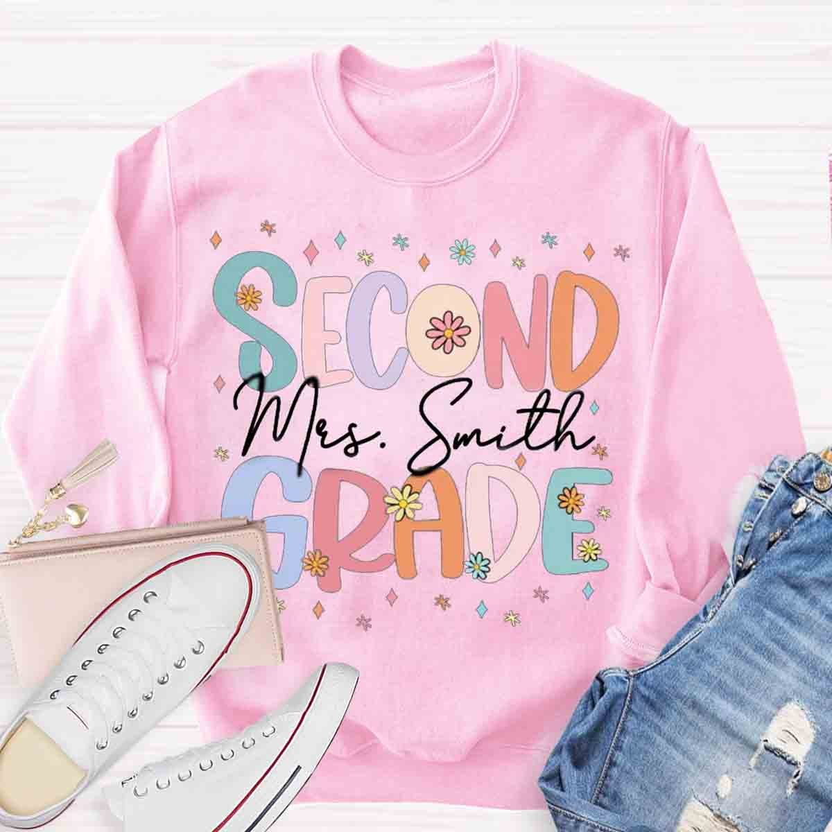 Personalized Cute Flower Collage Design Sweatshirt