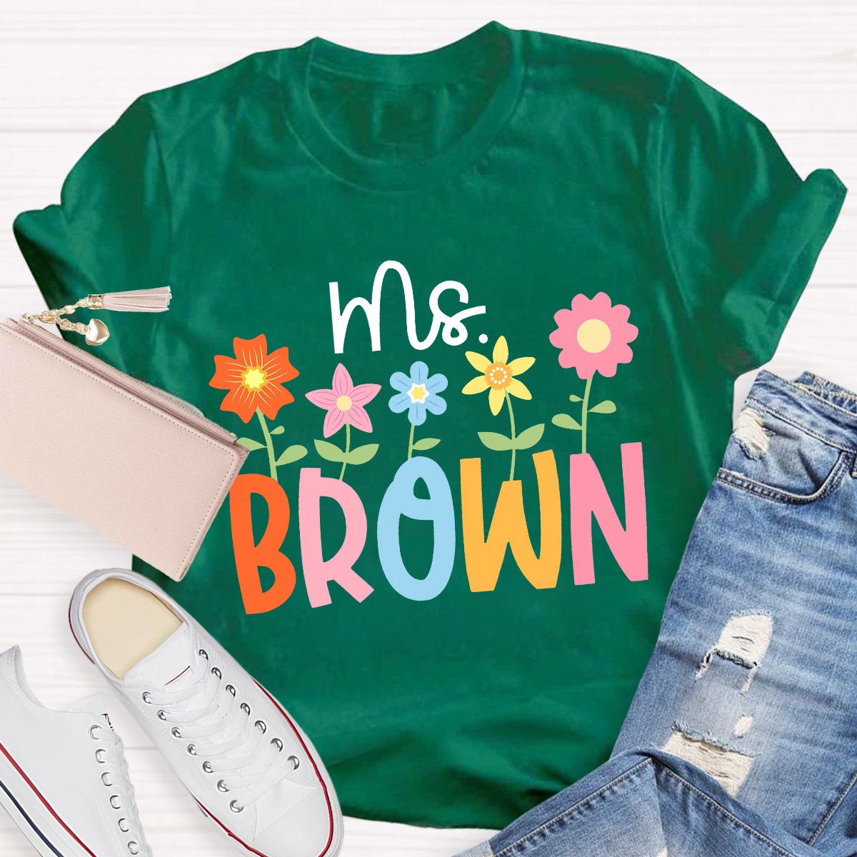 Personalized Custom Name Teacher Shirt