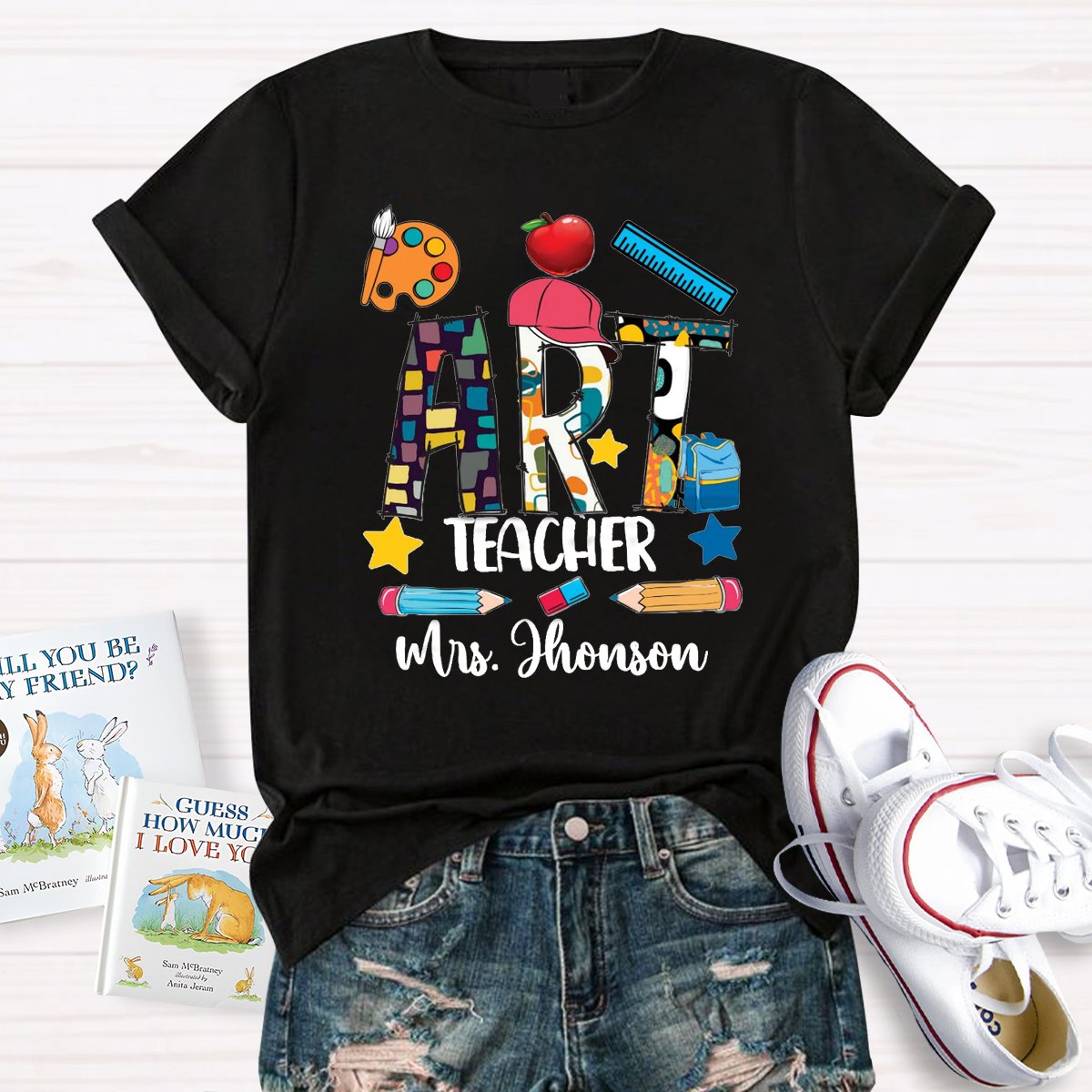 Personalized Art Lover Art Teachers T-Shirt