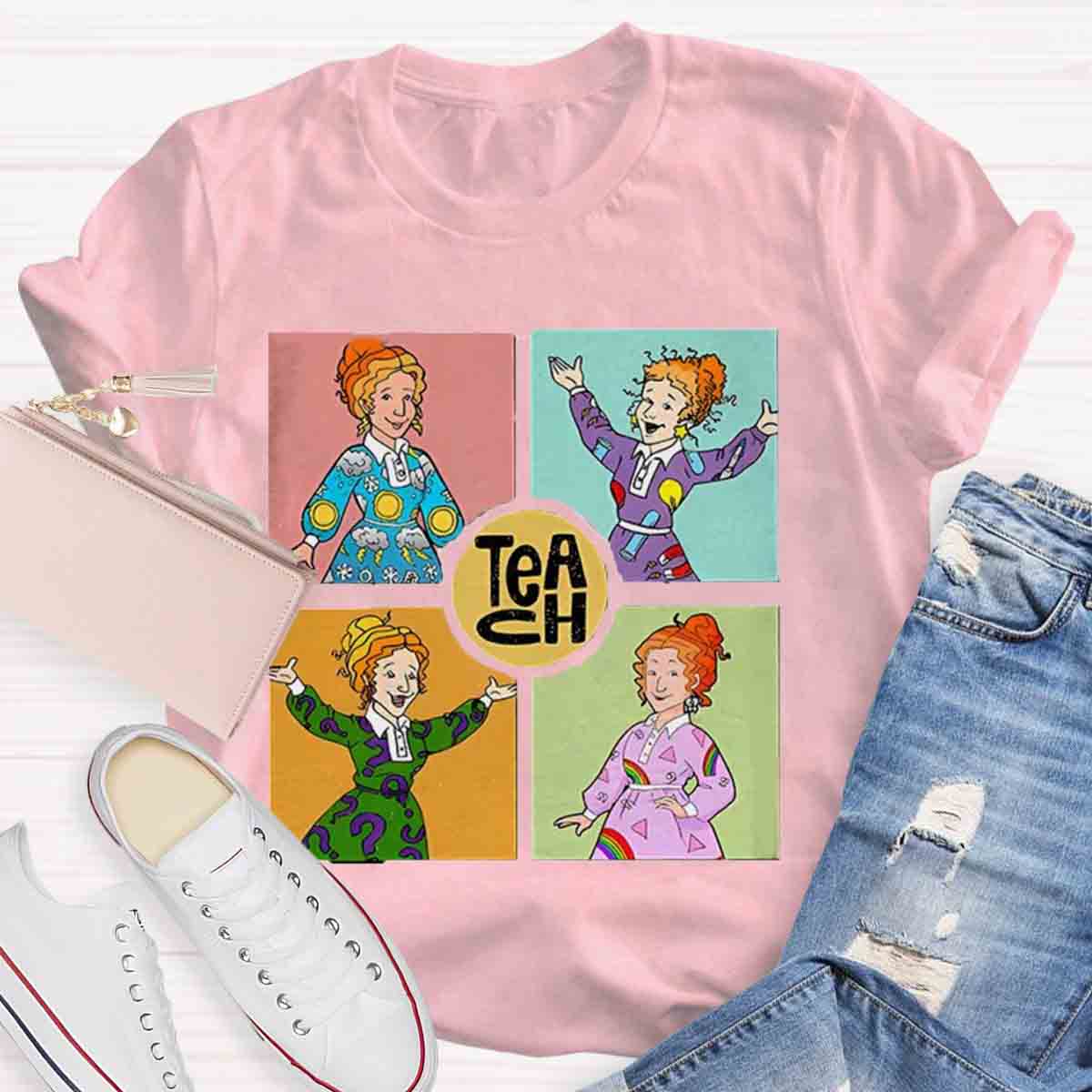 Teach Magic School Bus Teacher T-Shirt