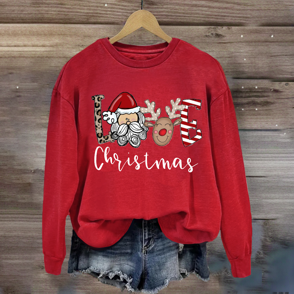 Christmas Santa Claus LoveSweatshirt