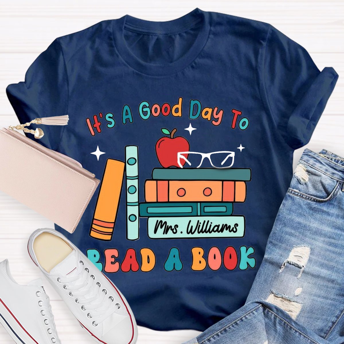 Personalized Name Its a Good Day to Read a Book Shirt