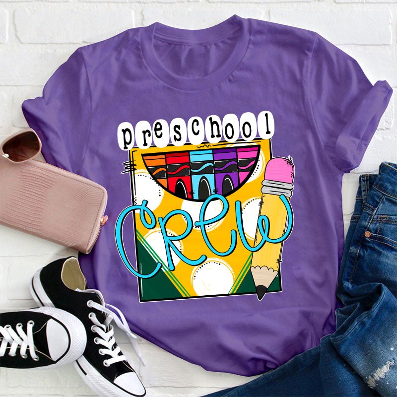 Personalized Grade A Box Of Colored Crayons Teacher T-Shirt