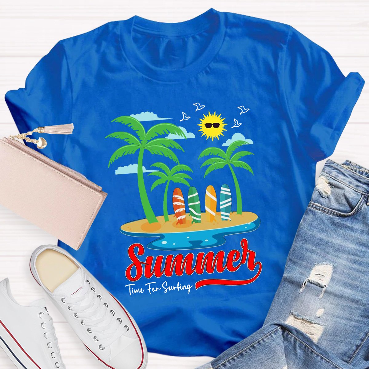 Summer Time The Surting Teacher Shirt