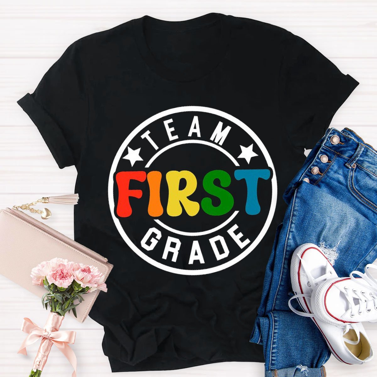 Personalized Design Teacher's Team Grade T-Shirt