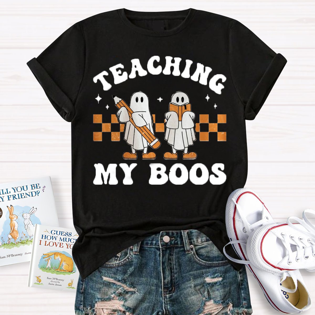 Teaching My Boos Halloween Teacher Funny Ghosts  Shirt