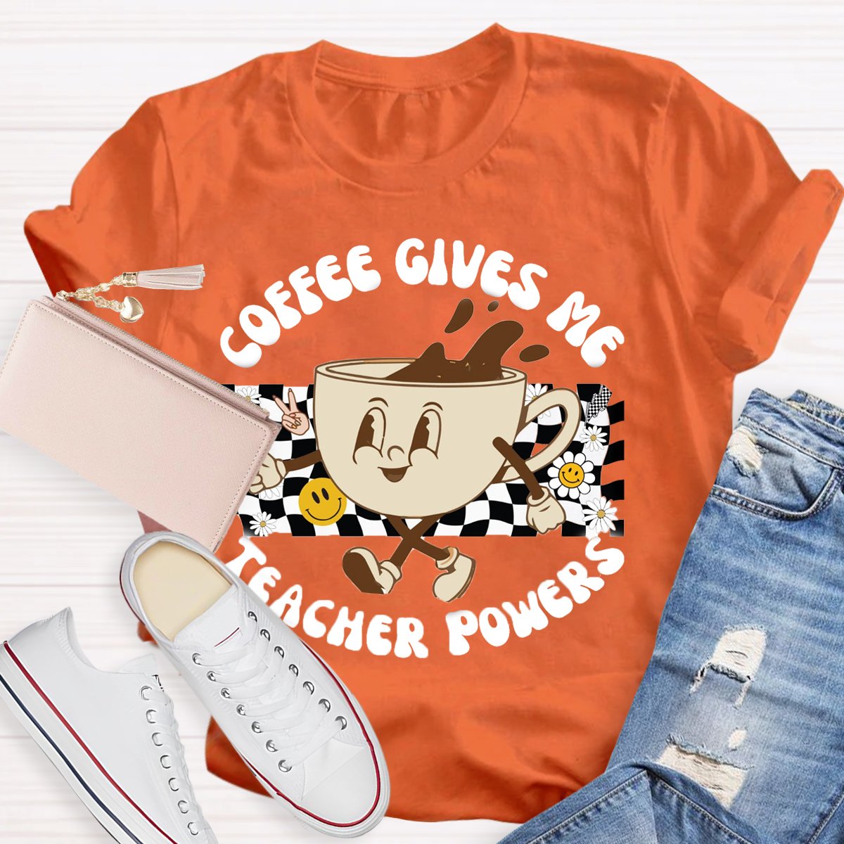 Coffee Gives Me Teacher Powers Shirt