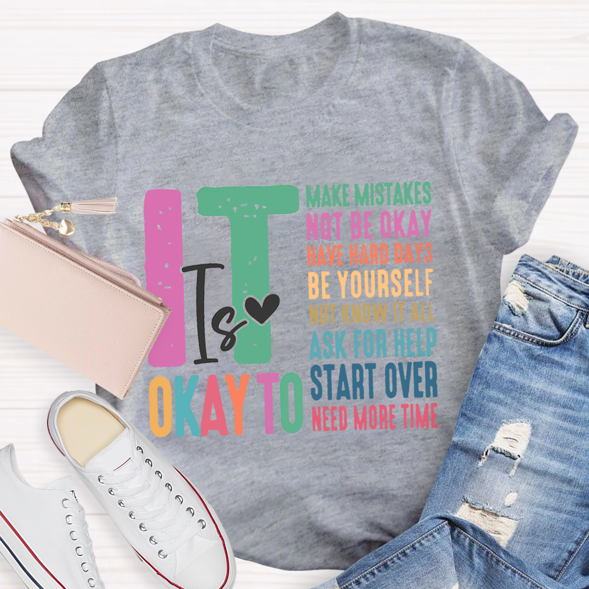 Casual It's Ok Teacher T-Shirt