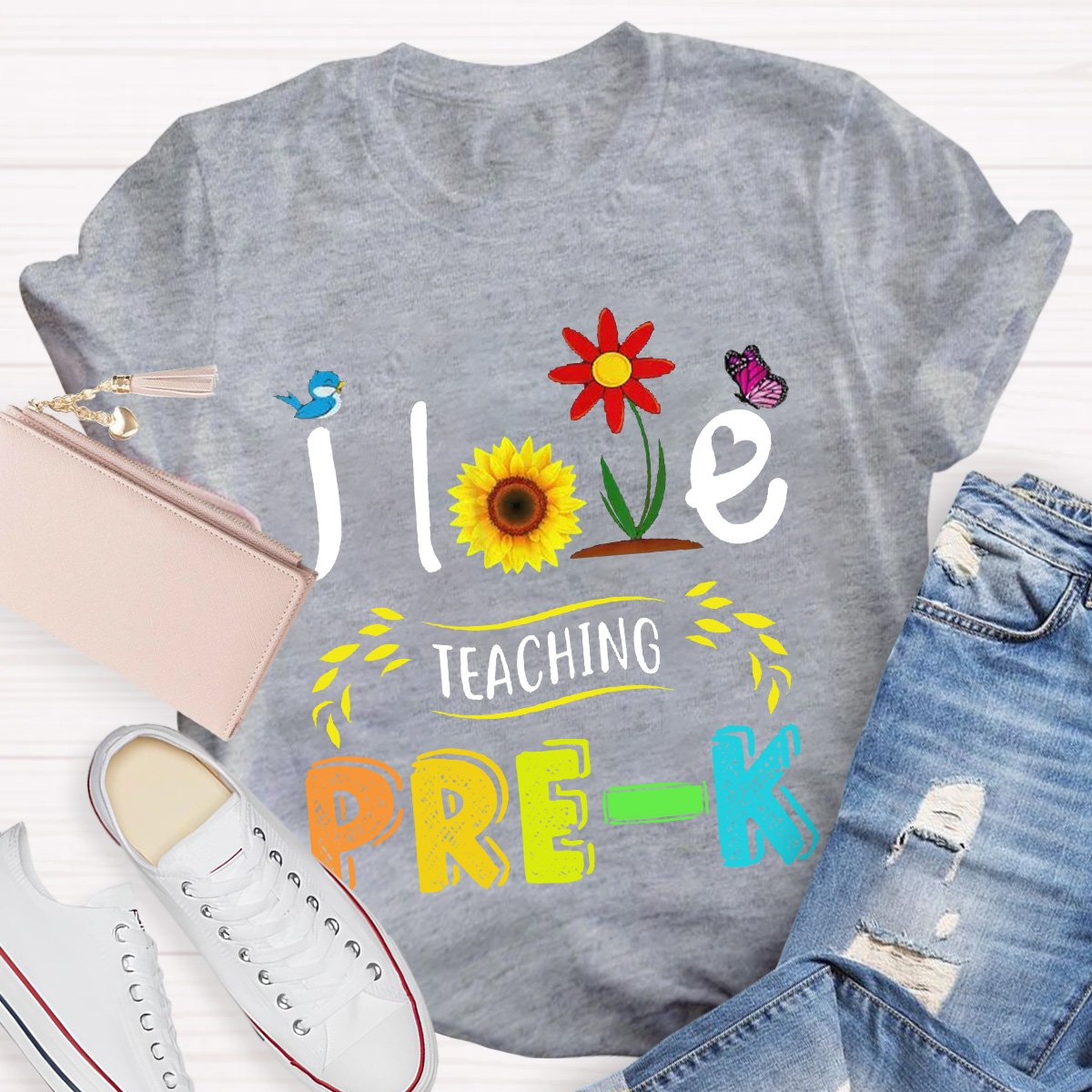 Personalized I Love Teaching Teacher Shirt