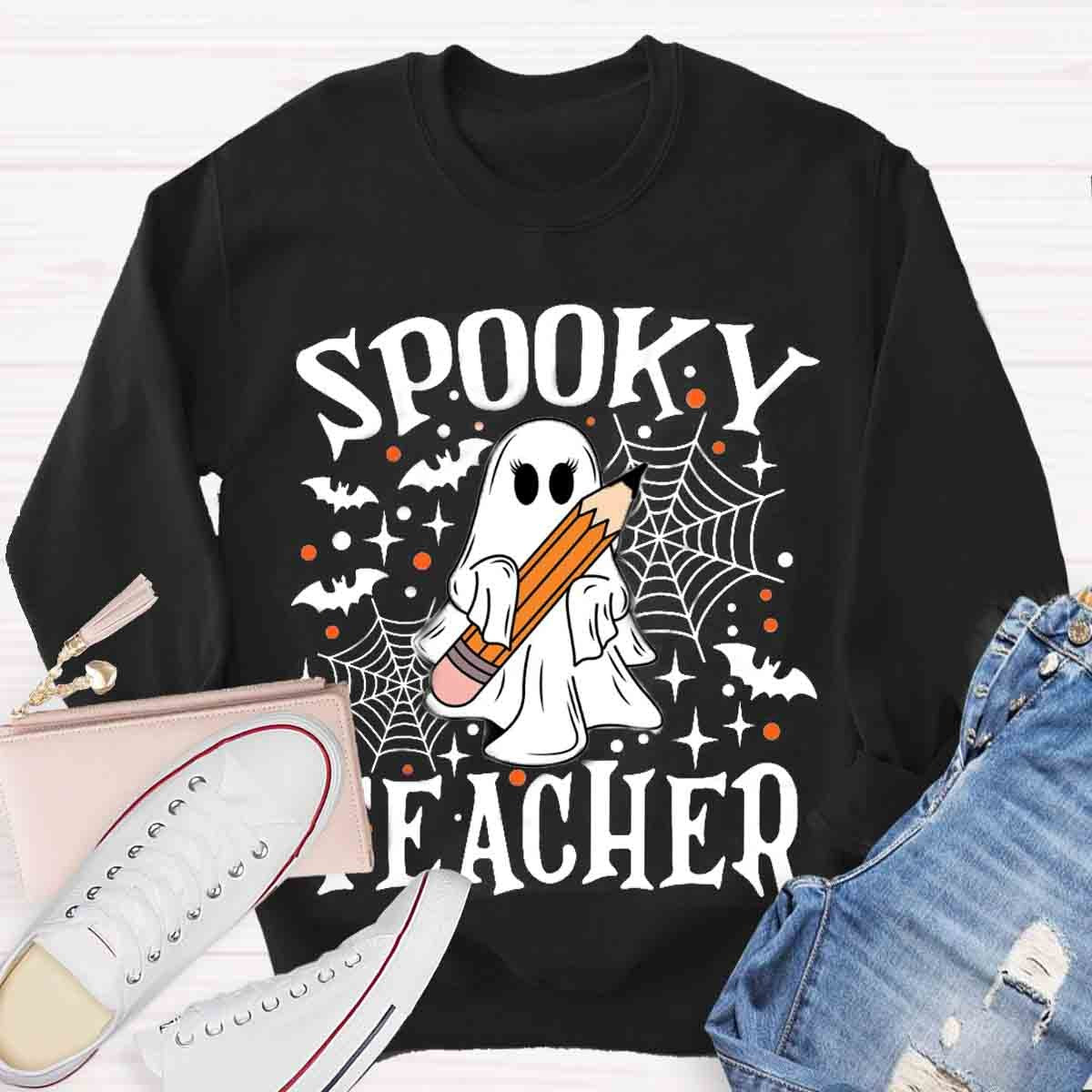 Spooky Teacher Halloween Sweatshirt