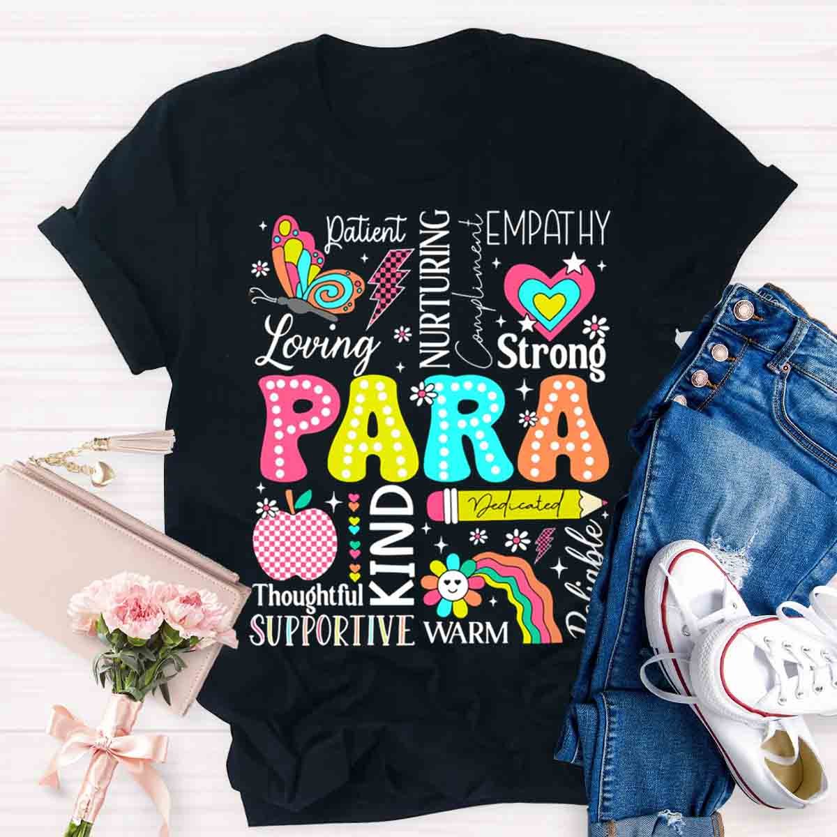 Paraprofessional Paraeducator First Day Back To School T-Shirt