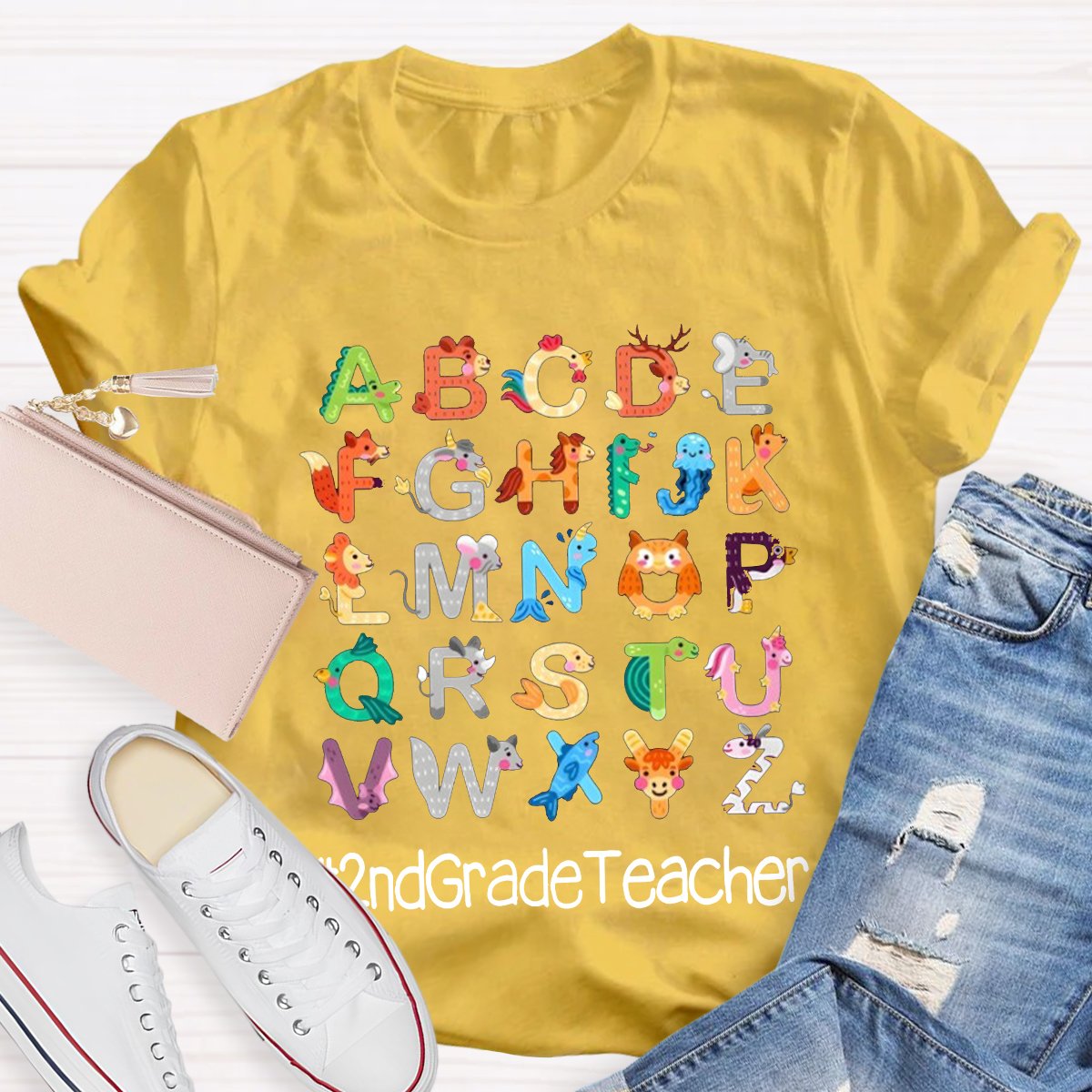 Personalized Letter Teacher Shirt