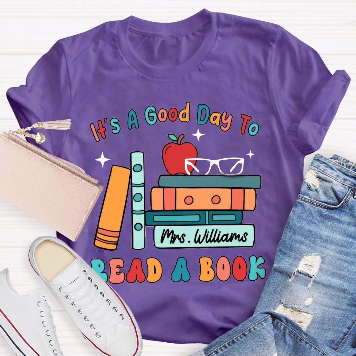 Personalized Name Its a Good Day to Read a Book Shirt