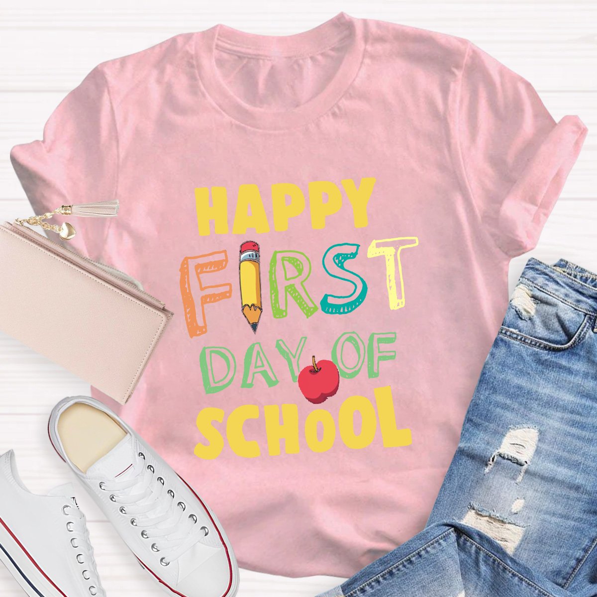 Happy First Day Of School Teacher Shirt