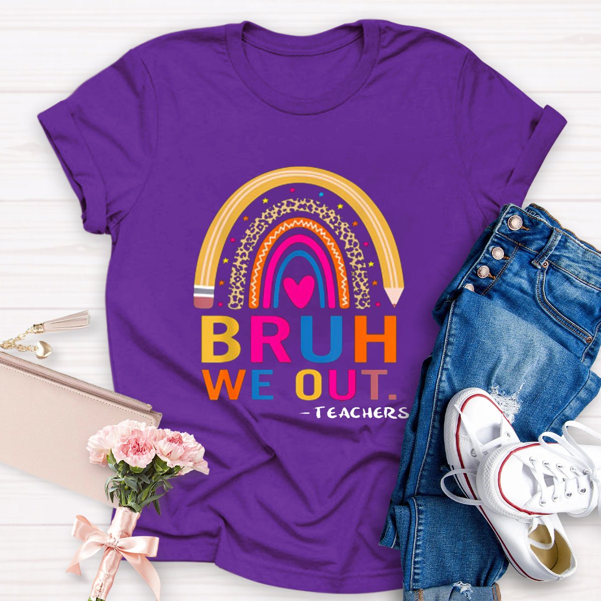 Bruh We Out Teacher T-shirt