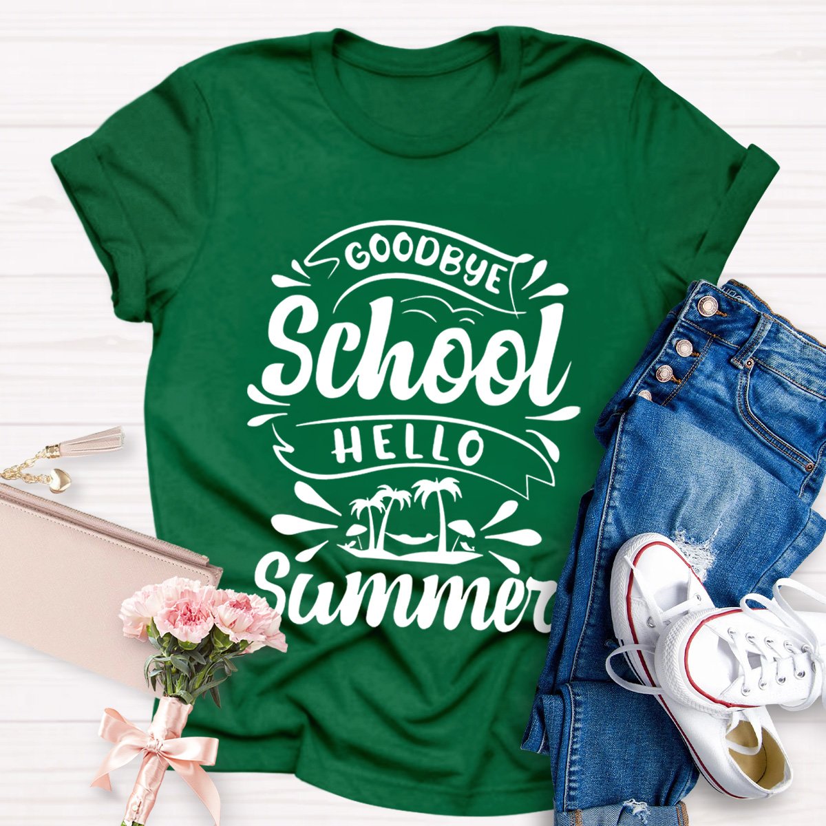 Good Bye School Hello Summer Teacher Shirt