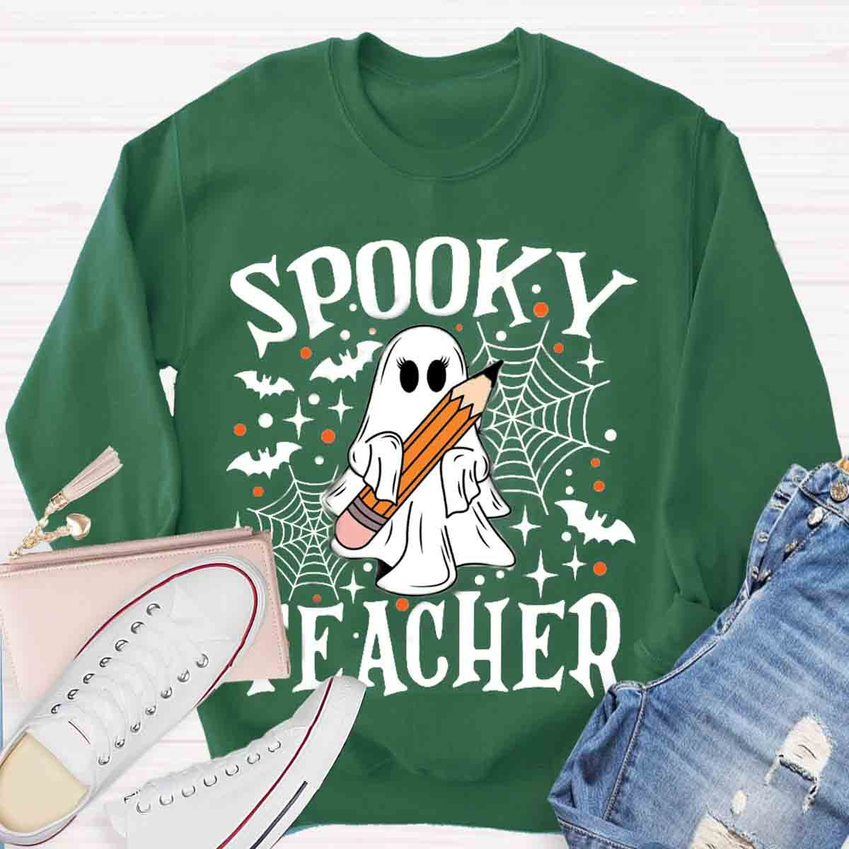 Spooky Teacher Halloween Sweatshirt