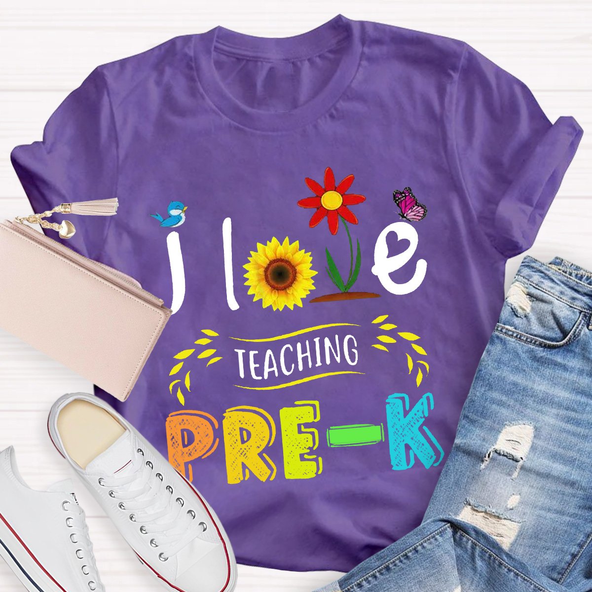 Personalized I Love Teaching Teacher Shirt