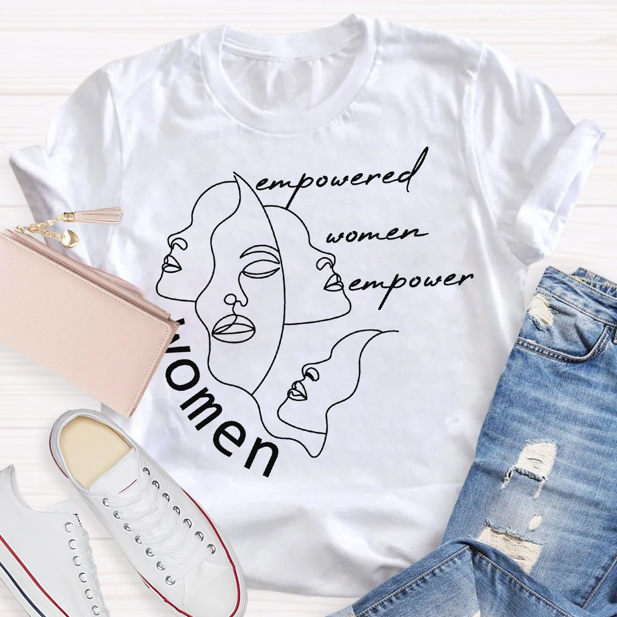 Empowered Women Bempower Women Teacher Shirt