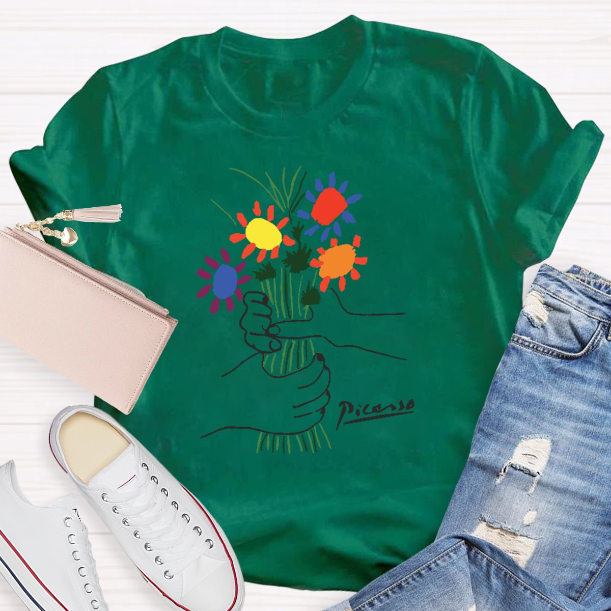 Flowers Teacher Shirt