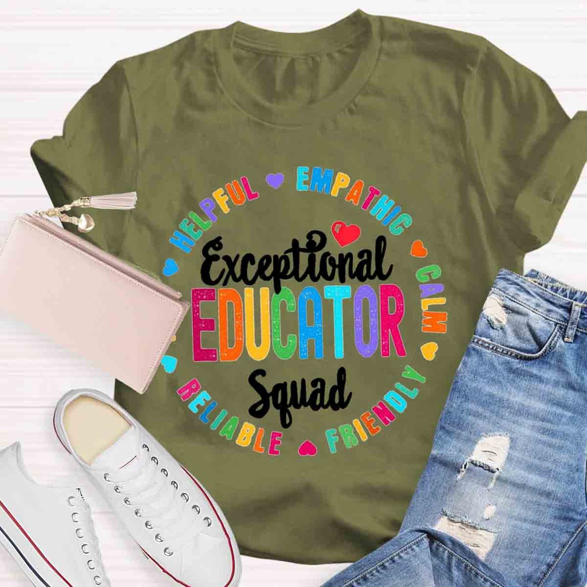 Exceptional Educator Squad Teacher T-Shirt