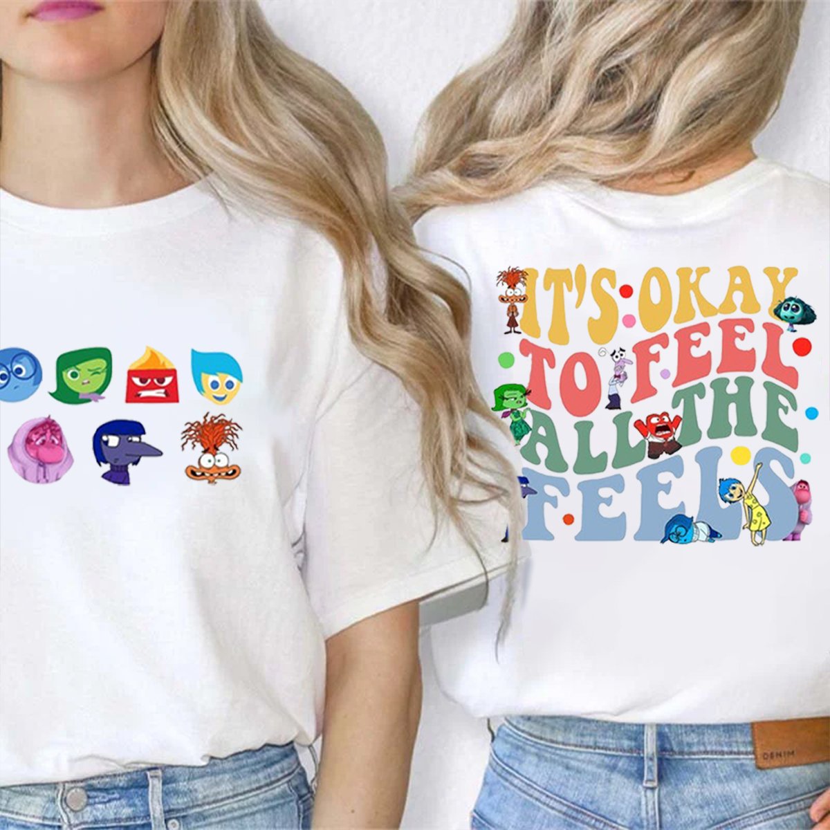 It's Okay To Feel All The Feels Double-Sided Teacher Shirt