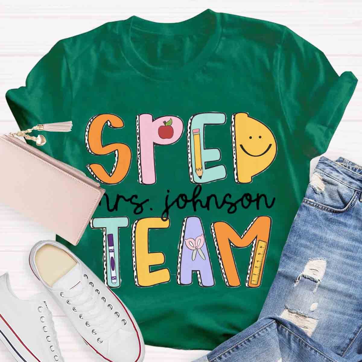 Personalized Name Special Education Teacher T-Shirt