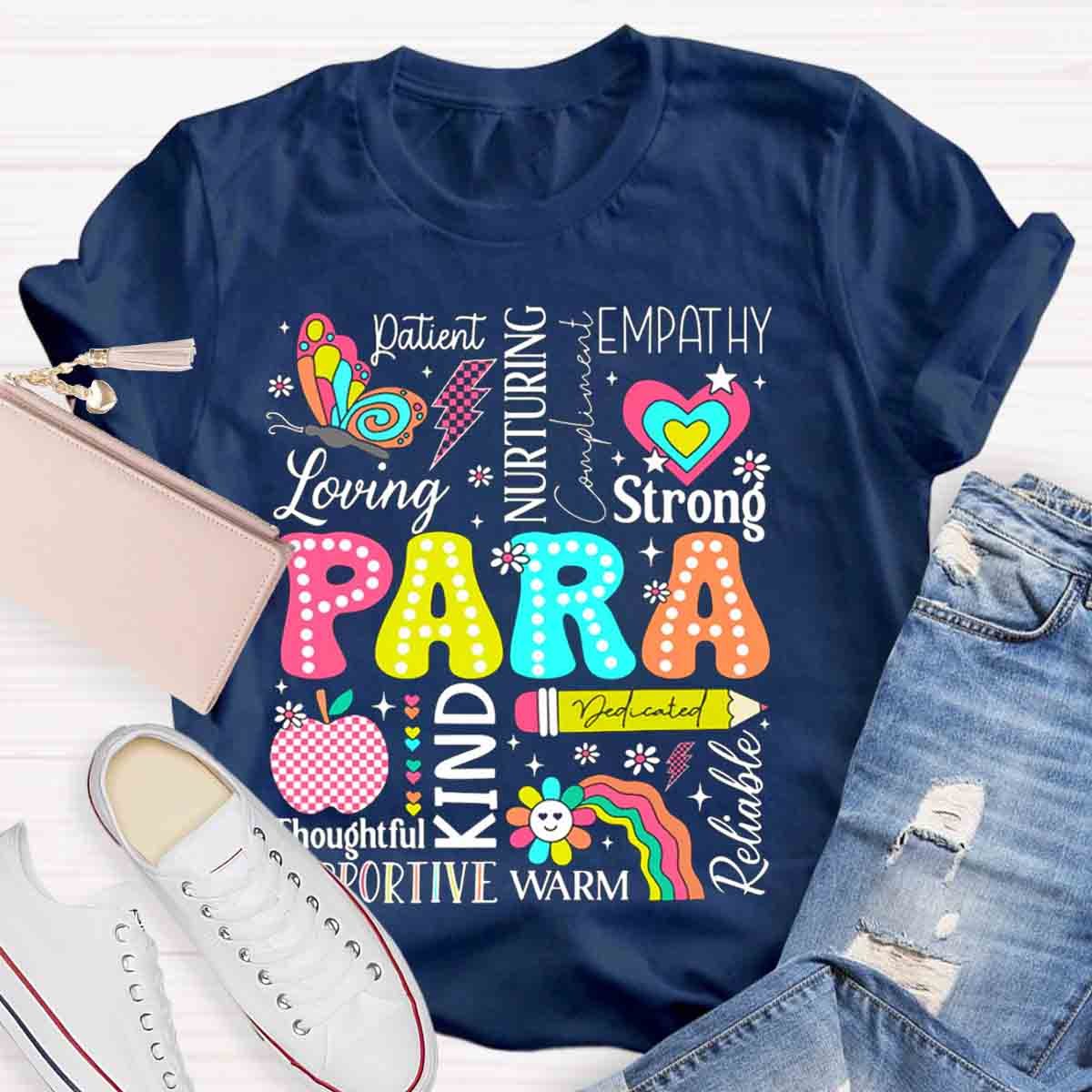 Paraprofessional Paraeducator First Day Back To School T-Shirt