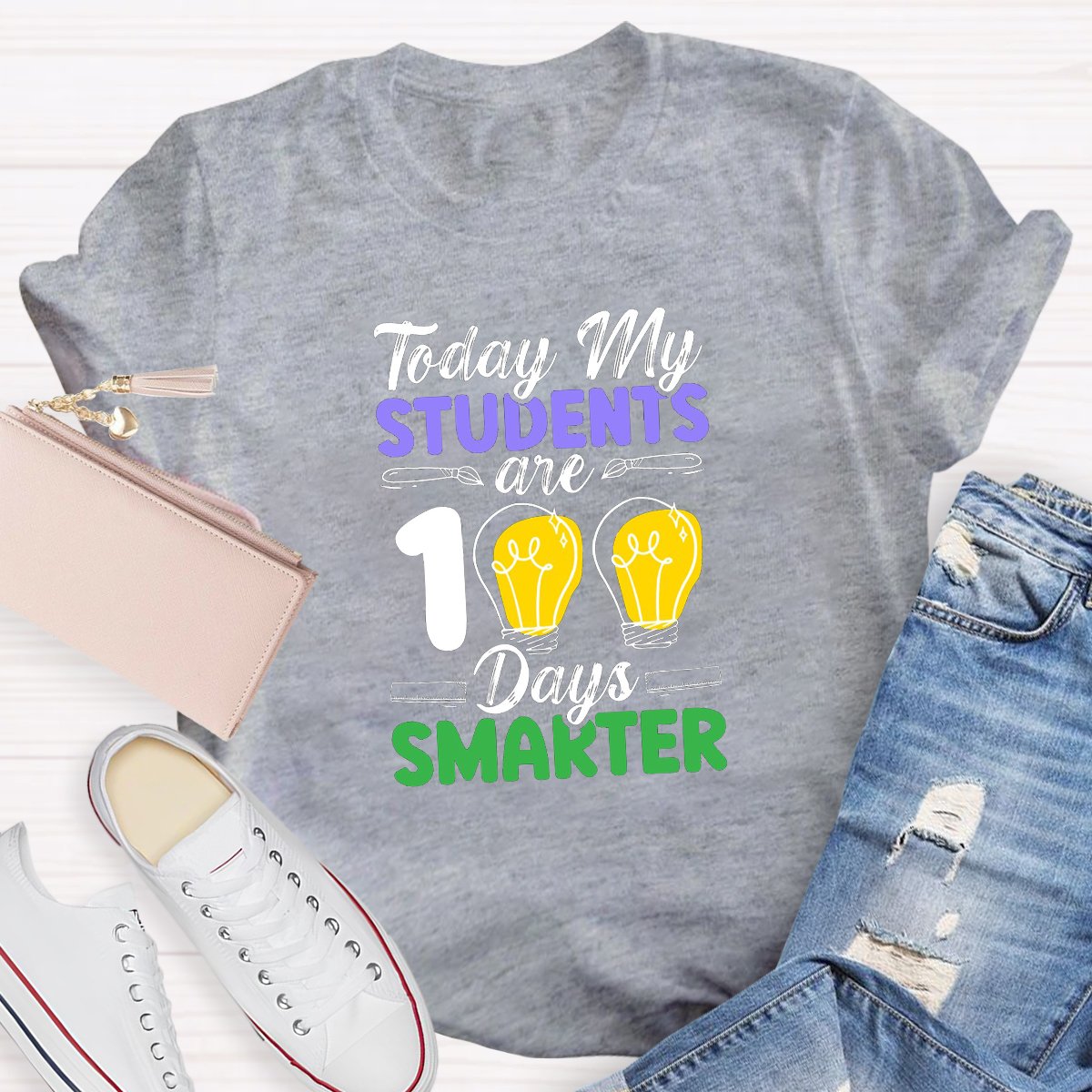 Today My Students Are 100 Days Smarter Teacher Shirt