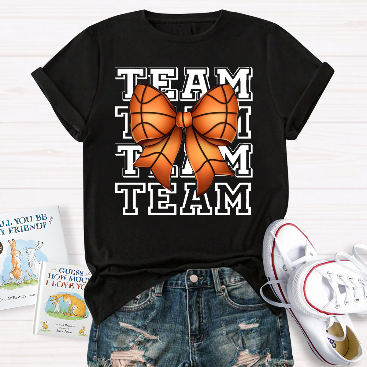 Game Day Team Bow Teacher T-Shirt