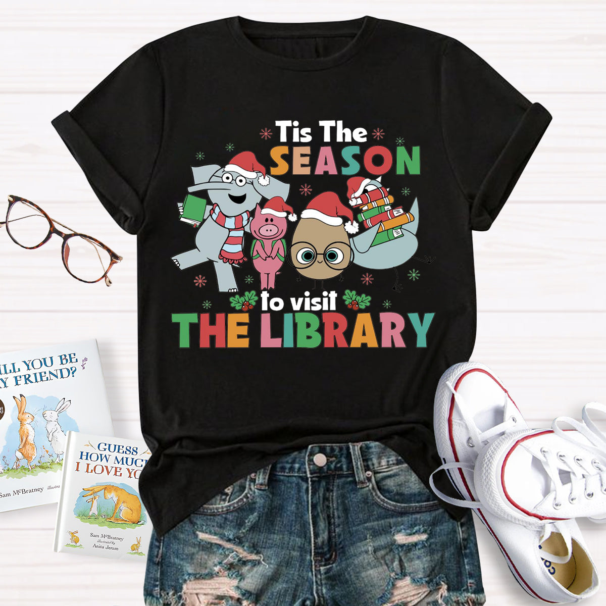 Tis The Season To The Library Teacher T-Shirt