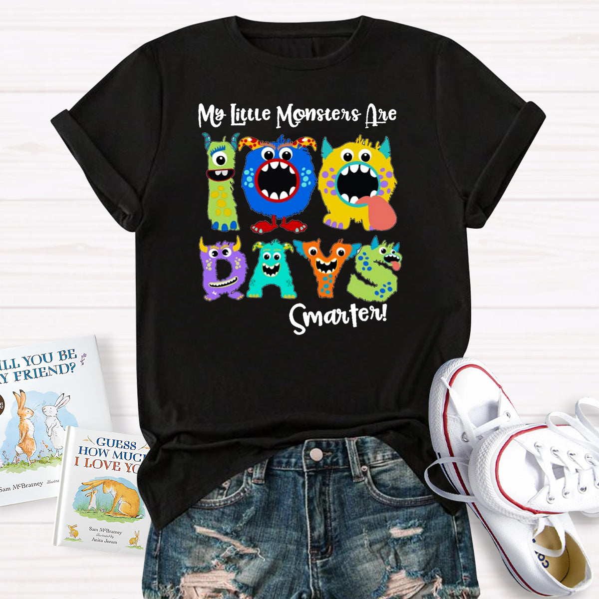 My Little Monsters 100 Days Smarter T-Shirt