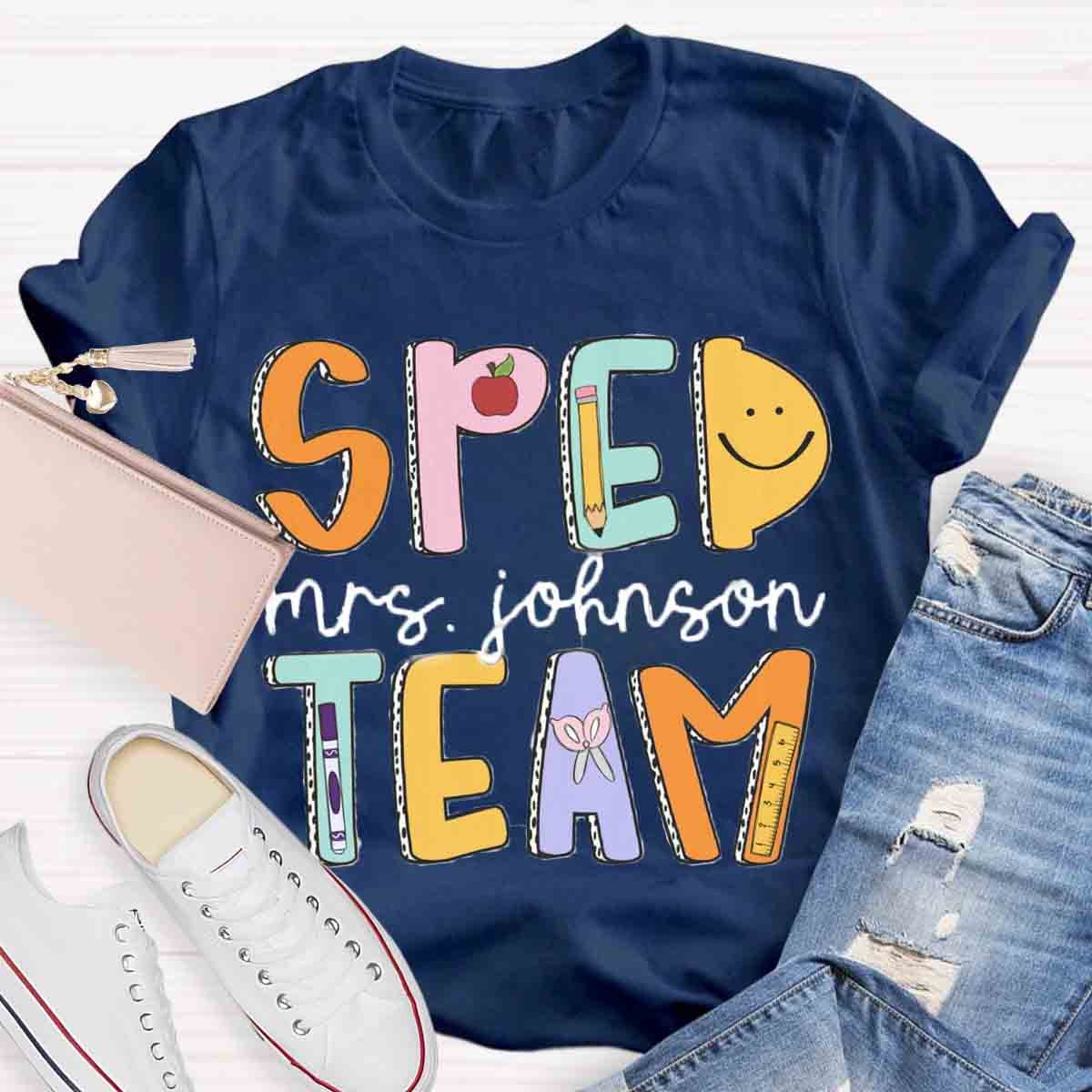 Personalized Name Special Education Teacher T-Shirt