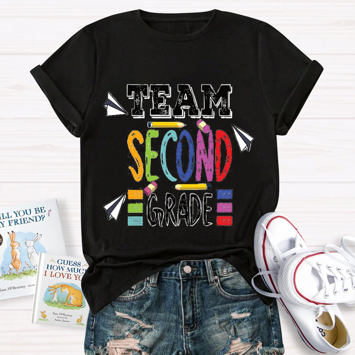 Personalized Grade Team 2nd Grade Back to School T-shirt