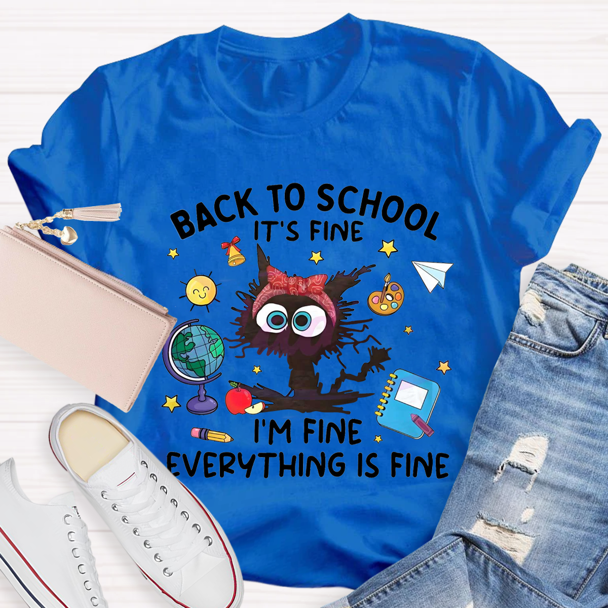 Back To School It‘s Fine I’m Fine Teacher T-Shirt