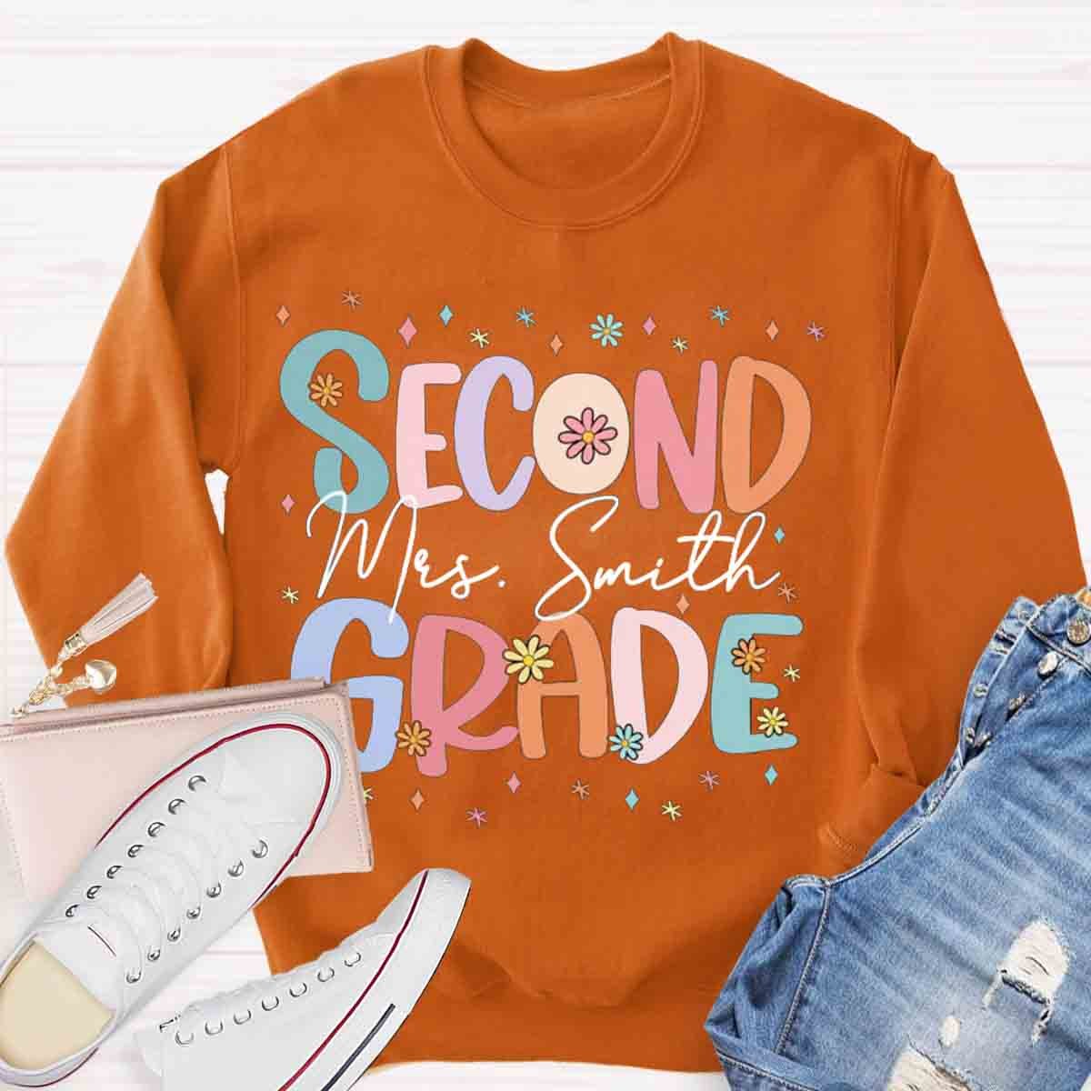 Personalized Cute Flower Collage Design Sweatshirt