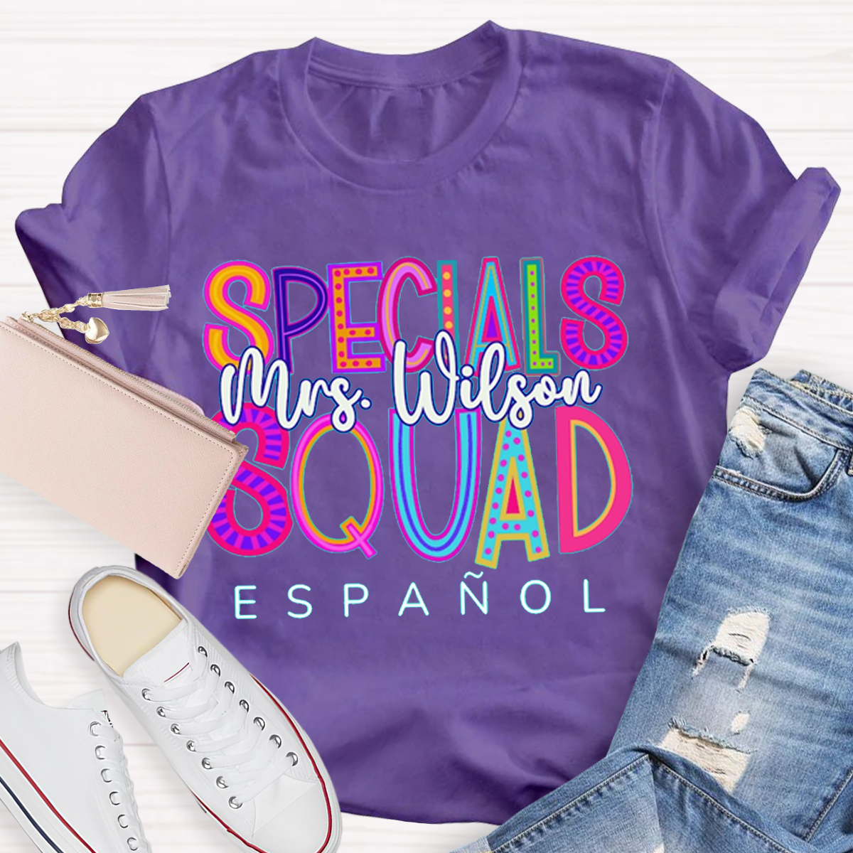 Personalized Your Name Special Squad Teacher T-Shirt