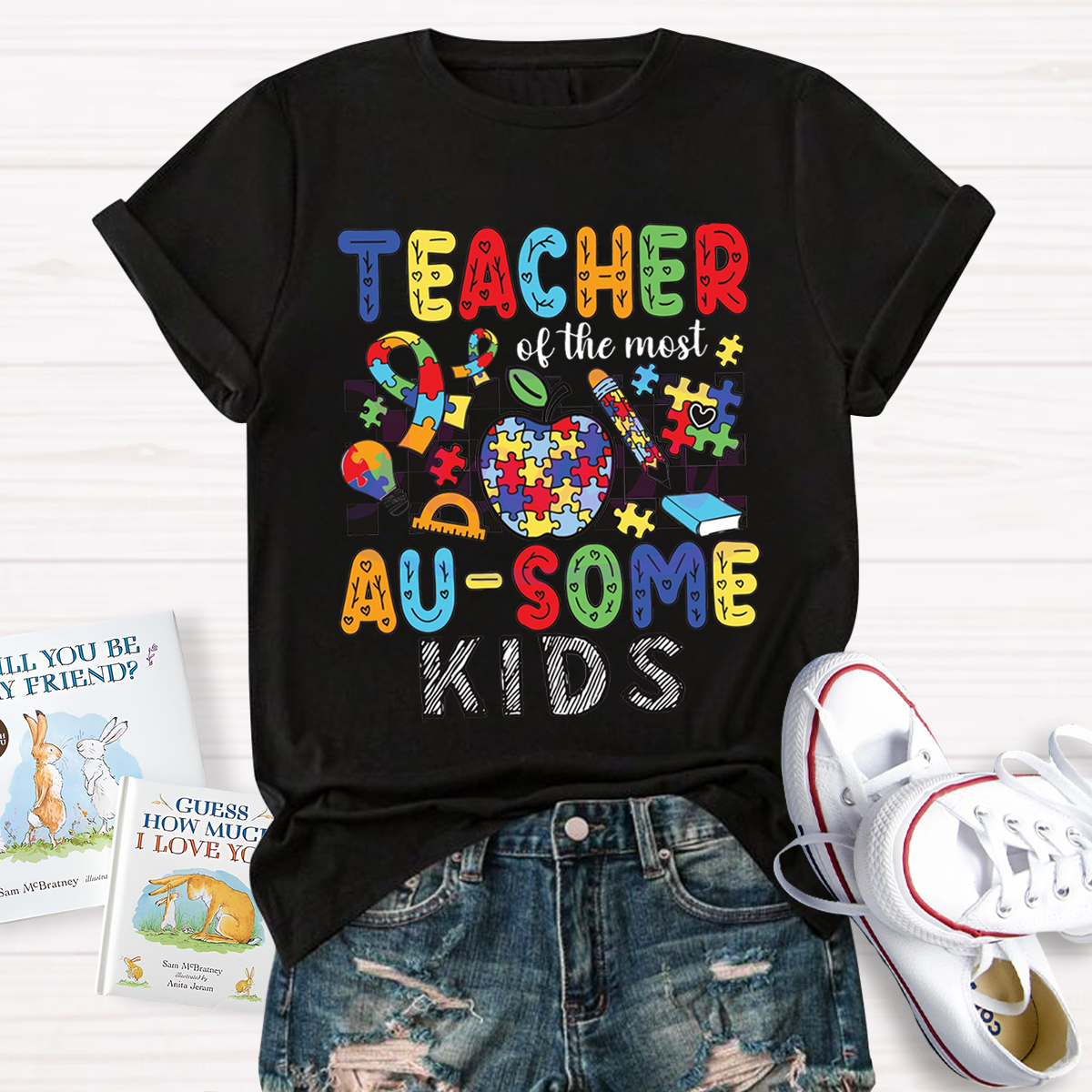 Teach Of Most Au-some Kids T-Shirt