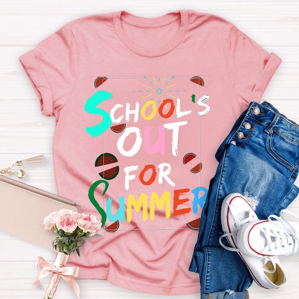 School's Out For Summer Teacher Tee Shirt