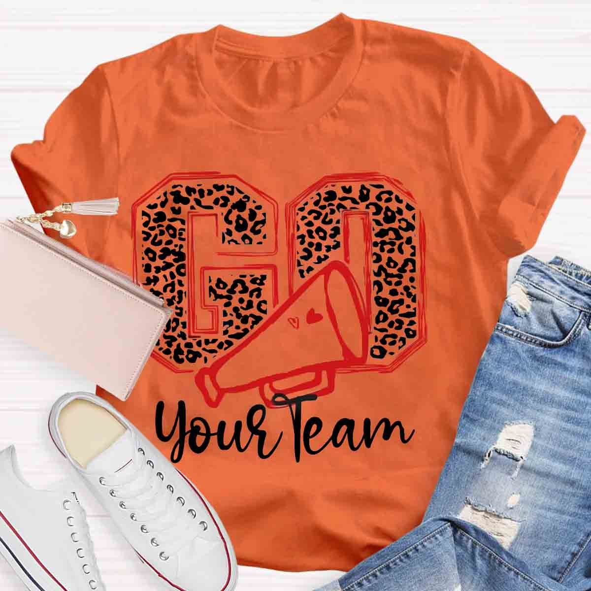 Personalized Team Name Go Go Go Teacher T-Shirt