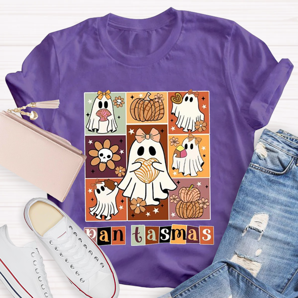 Funny Pantasmas Halloween Teacher T-Shirt