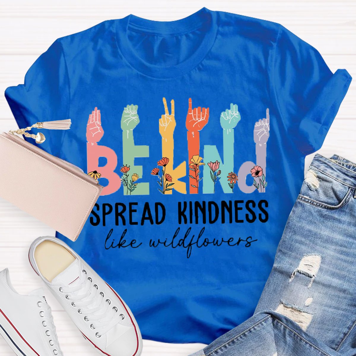 Be Kind Like Wildflower Special Education Teacher Shirt