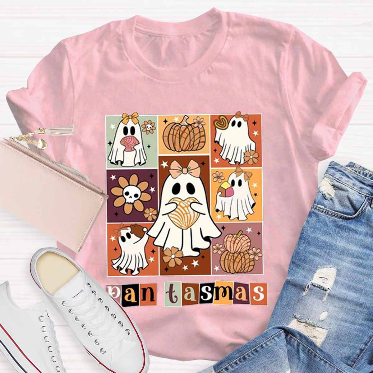 Funny Pantasmas Halloween Teacher T-Shirt