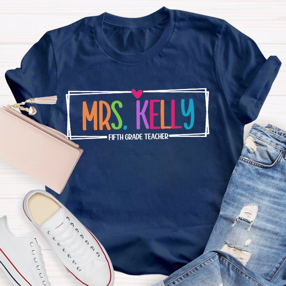 Personalized Grade And Teachers Name Back To School T-Shirt